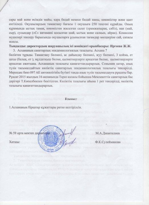 Тамақтандыру сапасына мониторинг