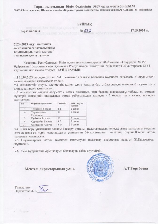 Тегін тамақпен оқушыларды қамту